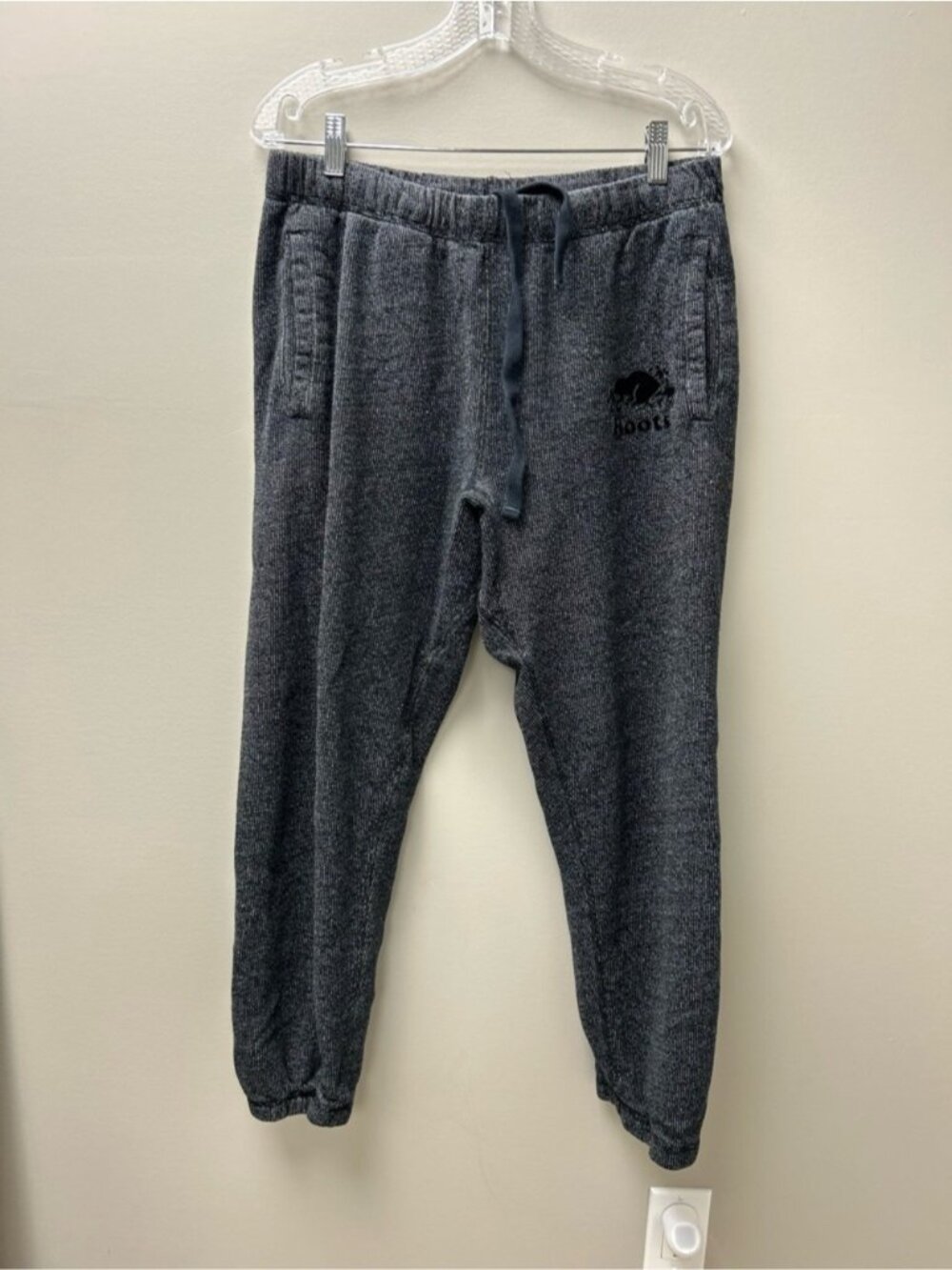Roots Men’s Black Salt & Pepper Sweatpants